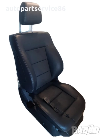Предна дясна седалка черна кожа за Mercedes W212 2.2 CDI (2012), снимка 2 - Части - 55240455