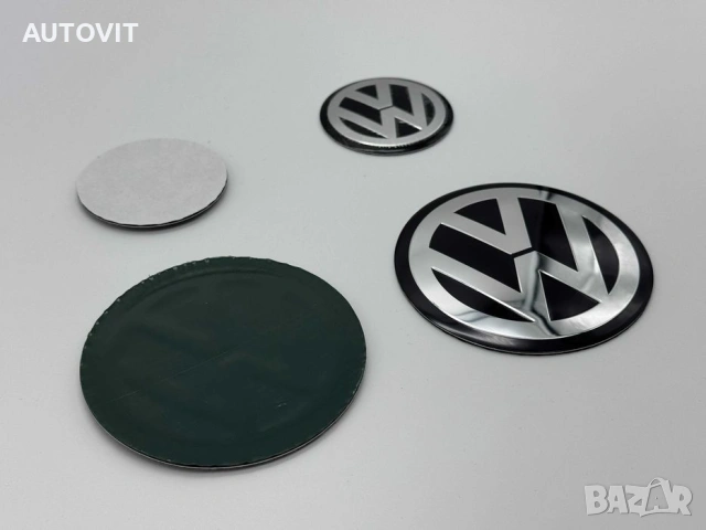 VW Стикери за капачки на джанти Passat Golf Touareg Bora, снимка 4 - Аксесоари и консумативи - 55006064