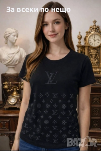 Louis Vuitton Дамска Тениска👚Дамска Блуза С Къс Ръкав Келвин Клайн-Различни Цветове Код Bal Style61
