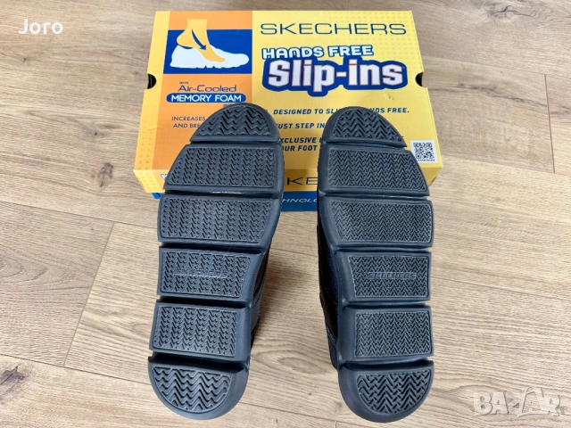 Skechers, кожени обувки, черен, 42.5, снимка 5 - Ежедневни обувки - 54634980