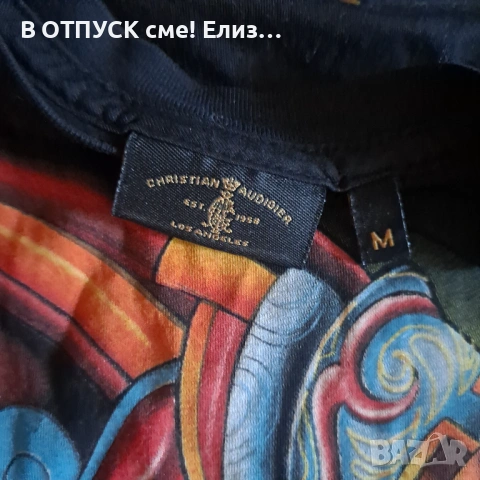 Тениска Christian Audiger Ed Hardy tattoo made in USA, снимка 6 - Тениски - 54820983
