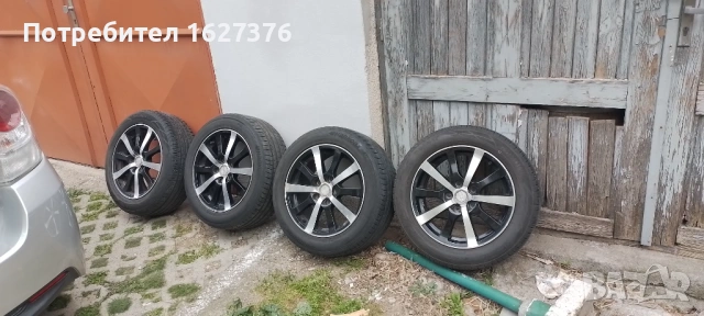 Джанти 5х114.3 с гуми на 1 сезон 205/55/16 (летни)