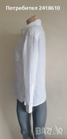 Armani Jeans 100% Лен / Womens Size M  ОРИГИНАЛ! Дамска Ленена Риза!, снимка 4 - Ризи - 54883181