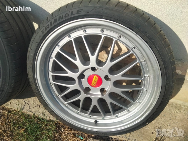 Продавам 19" джанти 5х120 тип BBS LM с гуми, снимка 5 - Гуми и джанти - 55240445