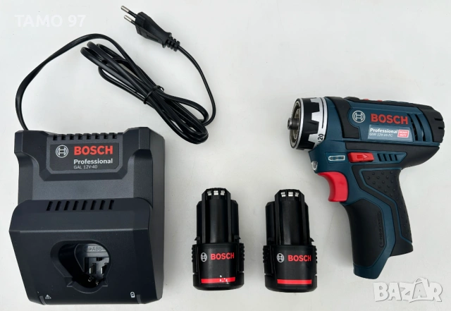 Bosch GSR 12-15 FC - Акумулаторен винтоверт 2x12V 2.0Ah неразличим от нов!, снимка 3 - Винтоверти - 54437508