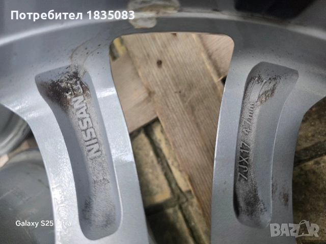 Лети джанти 17ки 5х114.3 Nissan, снимка 8 - Гуми и джанти - 55266956