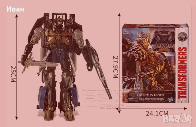 Transformers The Last Knight Shadow Spark Optimus Prime Leader Class Hasbro, снимка 4 - Колекции - 55329532
