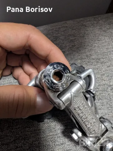 Ретро Шосеен Дерайльор Campagnolo Nuovo Record, снимка 2 - Части за велосипеди - 55538117
