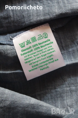 Нова памучна рокля в синьо с етикет на немска марка DW, снимка 6 - Рокли - 54127159