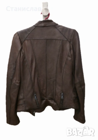 Дамско яке от естествена кожа, снимка 2 - Якета - 54171865