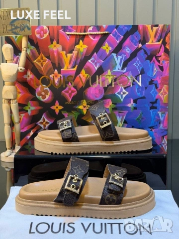 Louis Vuitton ⚜️Дамски Чехли 36-41 , снимка 2 - Чехли - 54335917