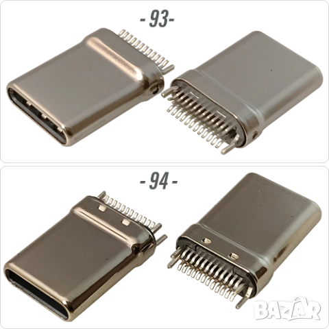 Букса конектор USB Type-C  24 pin ; Waterproof IP67-IP68, снимка 3 - Ремонт на друга електроника - 40051789