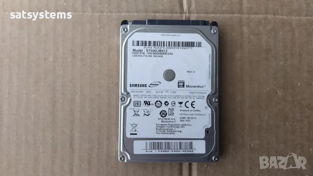 Хард диск Laptop Seagate Samsung ST500LM012 HN 500GB SATA 3.0Gb/s, снимка 2 - Твърди дискове - 45007276