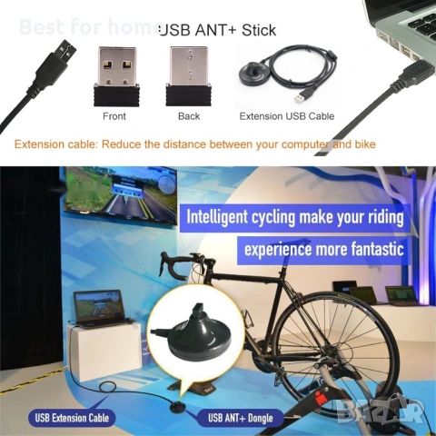 ANT Dongle USB ANT+ стик с USB удължителен кабел, снимка 5 - Друга електроника - 54519994