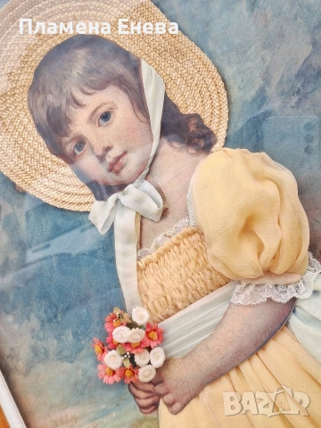 Портрет на Мис Джулиана Уилоуби, репродукция, снимка 7 - Картини - 53967103