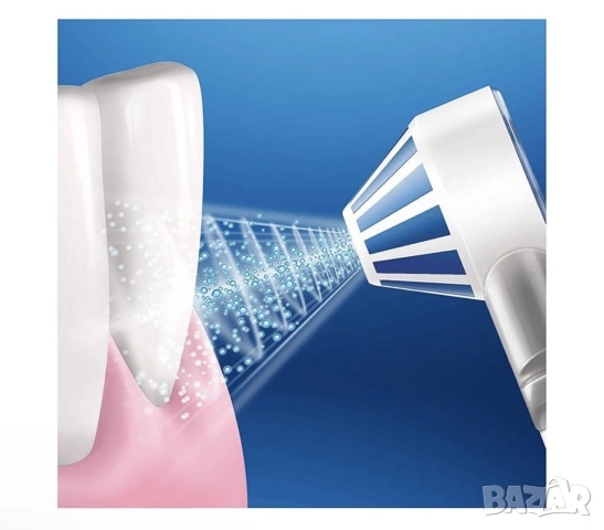 Зъбен душ Oral-B - OxyJet MD20, 5 степени, 600 ml, бял/син, снимка 3 - Други - 55249164