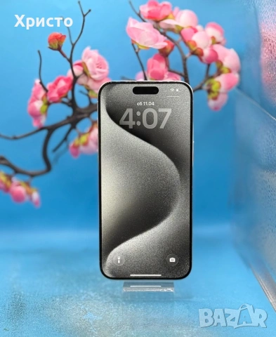 Apple iPhone 15 Pro Max, 256GB, 5G, White Titanium  , снимка 2 - Apple iPhone - 54169164