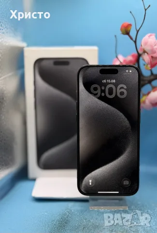 ГАРАНЦИОНЕН!!! Apple iPhone 15 Pro, 256GB, 5G, Black Titanium