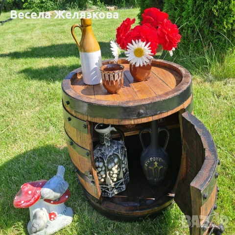 Уникално барче от автентична бъчва , снимка 5 - Шкафове - 54882657