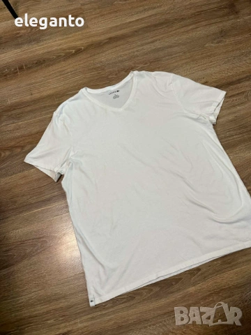Мъжка памучна тениска  Lacoste  Crew Lounge T-Shirts  , XXL размер, снимка 4 - Тениски - 54377643