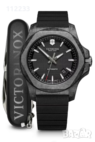 Victorinox I.N.O.X. Carbon Mechanical 241866.1 с подарък Victorinox Onyx Black Limited Edition, снимка 3 - Мъжки - 54678062
