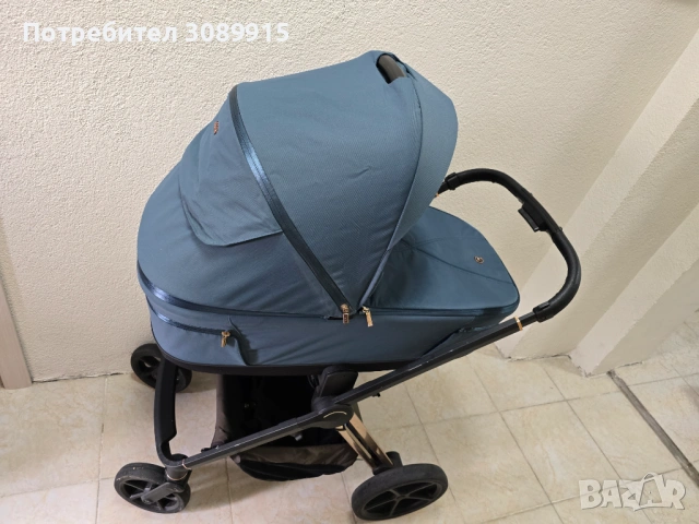 Бебешка количка Espiro Miloo Unique Saphir 2в1, снимка 6 - Детски колички - 54353600