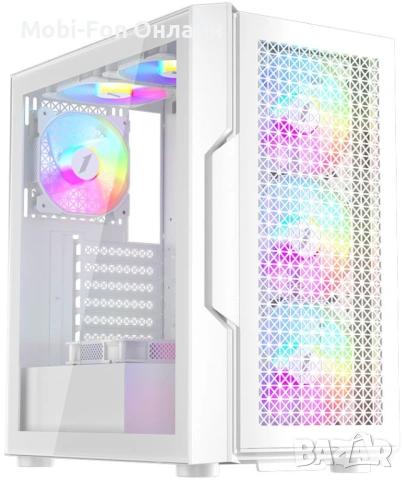 Компютърна кутия 1stPlayer TRILOBITE T7, бял - T7-WH-4F1-W