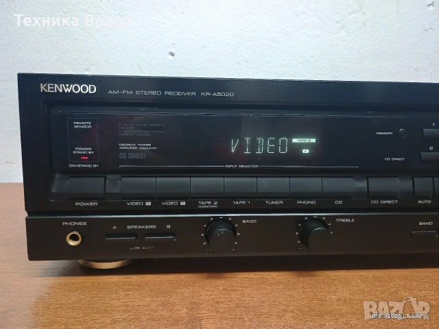 Усилвател с вграден тунер KENWOOD KR-A5020. Перфектен! , снимка 3 - Ресийвъри, усилватели, смесителни пултове - 55234314