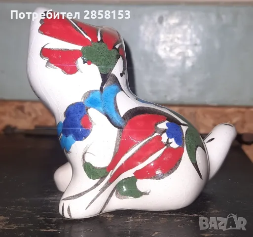 Порцеланова фигура коте, снимка 3 - Статуетки - 55503780