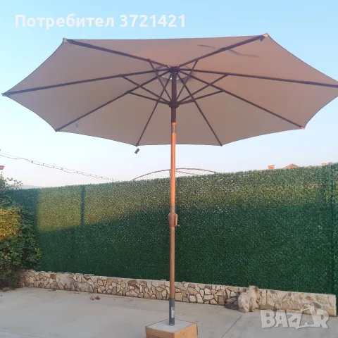 Градински чадър с чупеща функция