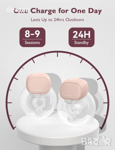 Помпа за кърма Momcozy S9 Pro, светло розова, 1 брой, снимка 3 - Помпи за кърма - 54015504