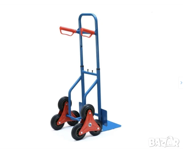 Ръчна количка PROCART, 6 колела, За стълби, Регулируема височина, Макс. натоварване 200 кг, Сгъваема, снимка 2 - Други стоки за дома - 54514464