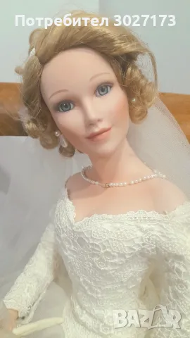 Порцеланова кукла булка Spring Promise Wedding Bride Doll на Ashton Drake , снимка 4 - Колекции - 55568444