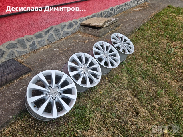 4бр. оригинални лети джанти за AUDI 17ски 5х112 8J ет39, снимка 5 - Гуми и джанти - 55173243