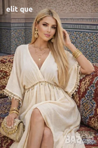 лятна дълга рокля , снимка 4 - Рокли - 55426149