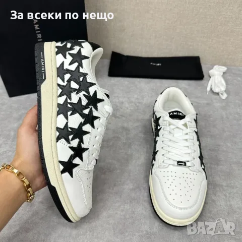 Amiri Stars Low Top "White/Black" Дамски Маратонки👟Мъжки Маратонки Код ch25