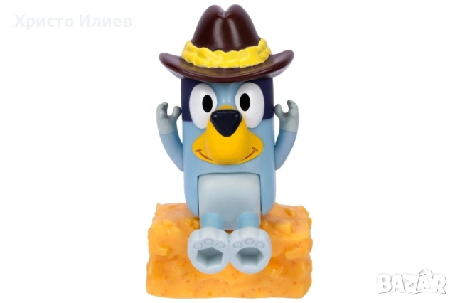 Bluey Блуи комплект фигурка с аксесоари , Блуи с шапка, снимка 3 - Фигурки - 54261278