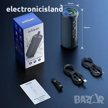 Чисто нова преносимa Bluetooth колонка Ortizan X8 Pro с 40W стерео звук, SD карта, AUX, снимка 11 - Bluetooth тонколони - 55672190