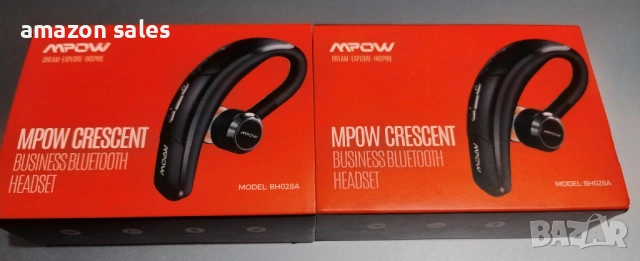 MPOW Crescent Bluetooth слушалка с микрофон за шумопотискане CVC6.0, снимка 2 - Bluetooth слушалки - 54654865
