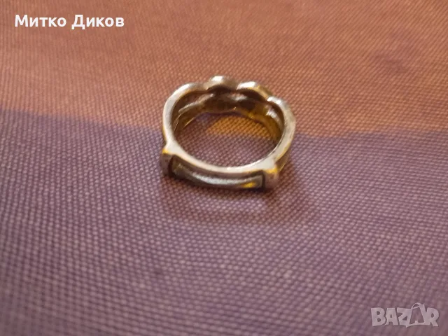 сребърен пръстен проба 925 с камъчета тегло 5.11 грама, снимка 4 - Пръстени - 55307747