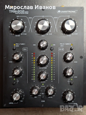 DJ миксер Omnitronic TRM-202 MK3