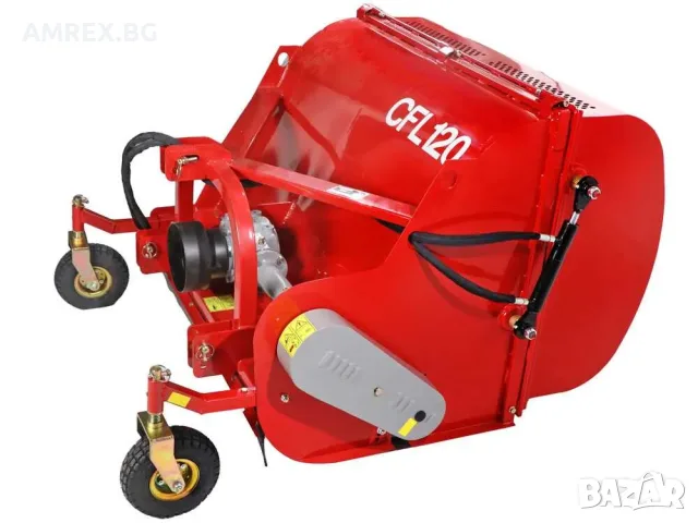 Мулчер за трактор с кош GeoTech PRO 120 см | Хидравличен кош | 30–35 к.с., снимка 3 - Селскостопанска техника - 55322173