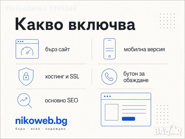 Изработка на сайт за вашия бизнес — бърз, готов за Google, снимка 4 - Други услуги - 55117161