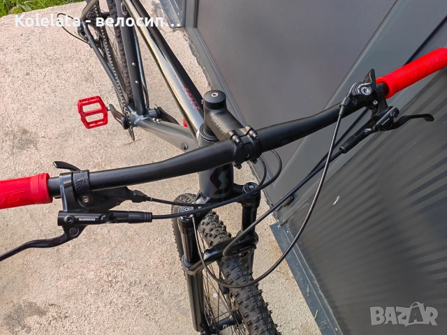 29" Scott, XL, въздушна вилка Rockshox, 1x12, планински алуминиев велосипед, снимка 4 - Велосипеди - 54512372