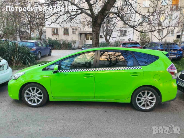 Такси под Аренда към Taxi Me,Toyota Prius+,7 Местен,Хибрид плюс Газ-68лв/35 евро на ден, снимка 2 - Rent a car - 54142386