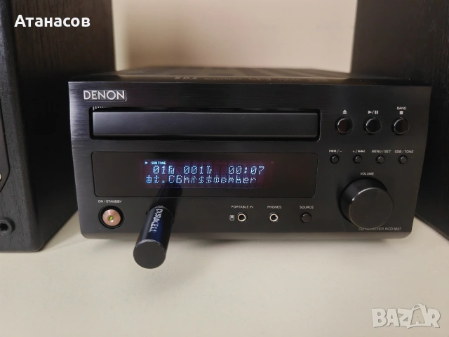 Denon RCD M 37 с дистанционно и тонколони SC M37 , снимка 5 - Аудиосистеми - 55085148