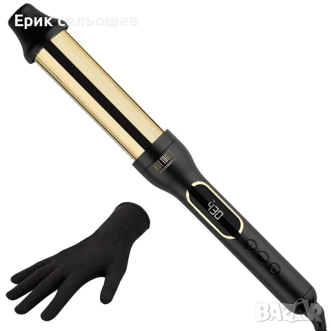 Hot Tools Pro Artist 24K Gold 2-in-1 – Професионална маша за къдрици 1" / 1.5"