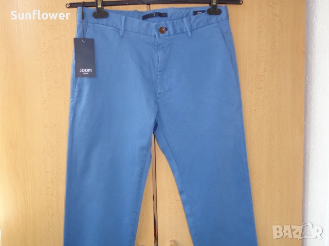 Чисто нов мъжки син дизайнерски панталон Joop! Slim fit chino, размер W31 L34 , снимка 4 - Панталони - 54609853