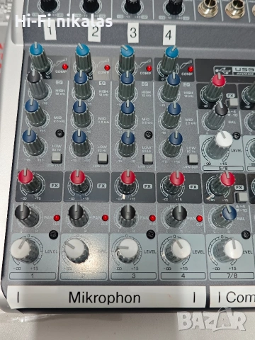 мишпулт миксер с ефекти музикантски смесител BEHRINGER XENYX QX 1202 USB , снимка 6 - Ресийвъри, усилватели, смесителни пултове - 54553778
