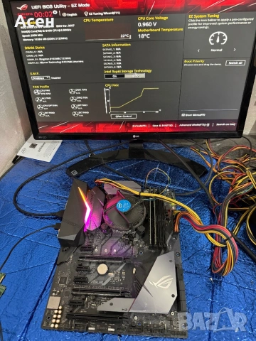 платка ASUS ROG Z370-F GAMING, и i5-8400 и рам 16 gb, снимка 4 - Видеокарти - 49422991